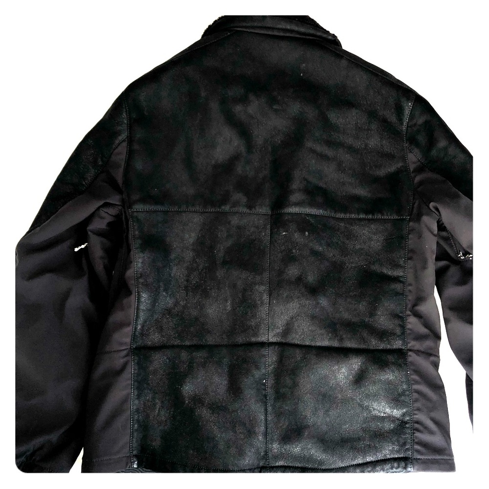 Men’s Prada winter coat. Sheep fur and leather.